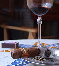 Cata de habanos y vinos