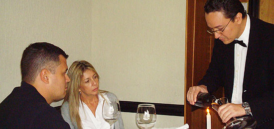 En pleno examen para Sommeliers