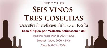 seis vinos y tres cosechas