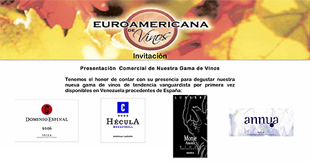 Invitacion Euroamericana de Vinos