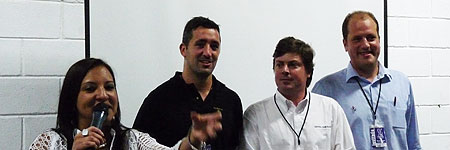 Cata con Belkis Croquer, Andr&eacute;s Caballero, Oscar Bayo y Jos&eacute; Carballo