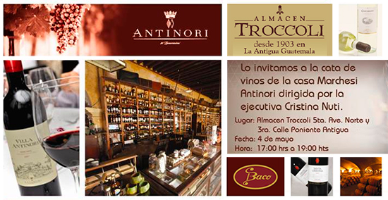 Degustación Marchesi Antinori en Almacen Troccoli
