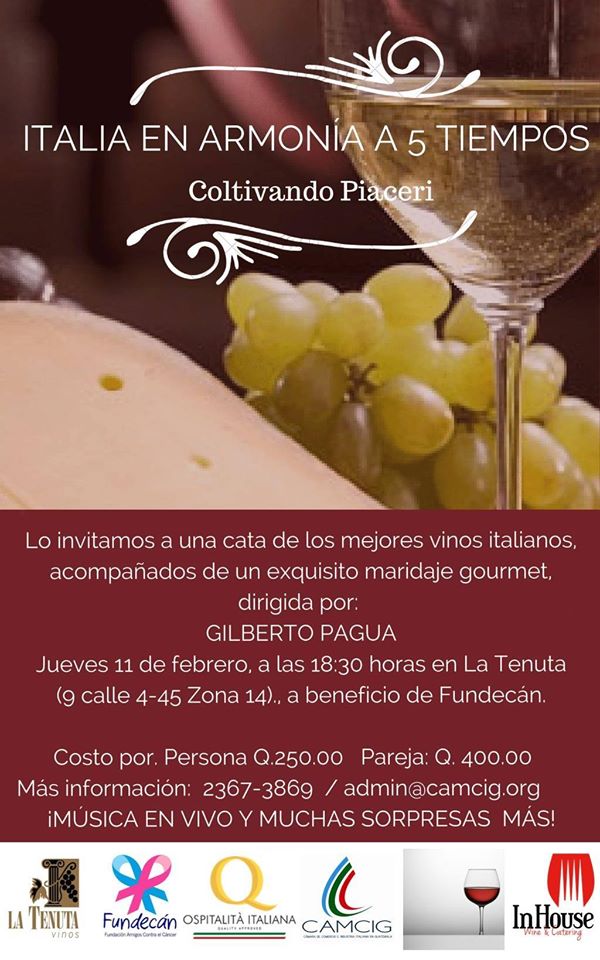 Italia en armonía a 5 tiempos