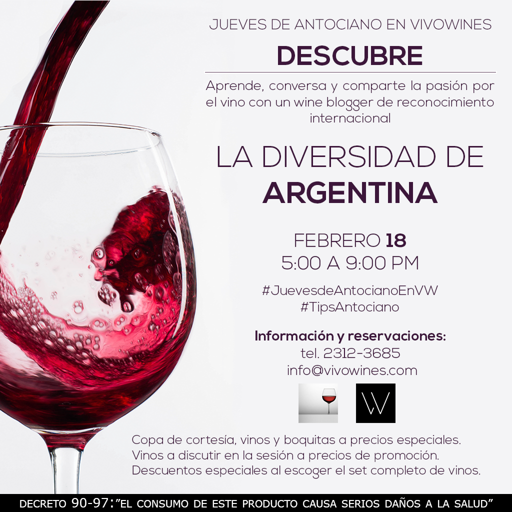 Jueves de Antociano en VIVO WINES (Febrero) Jueves de Antociano en VIVO WINES (Febrero)