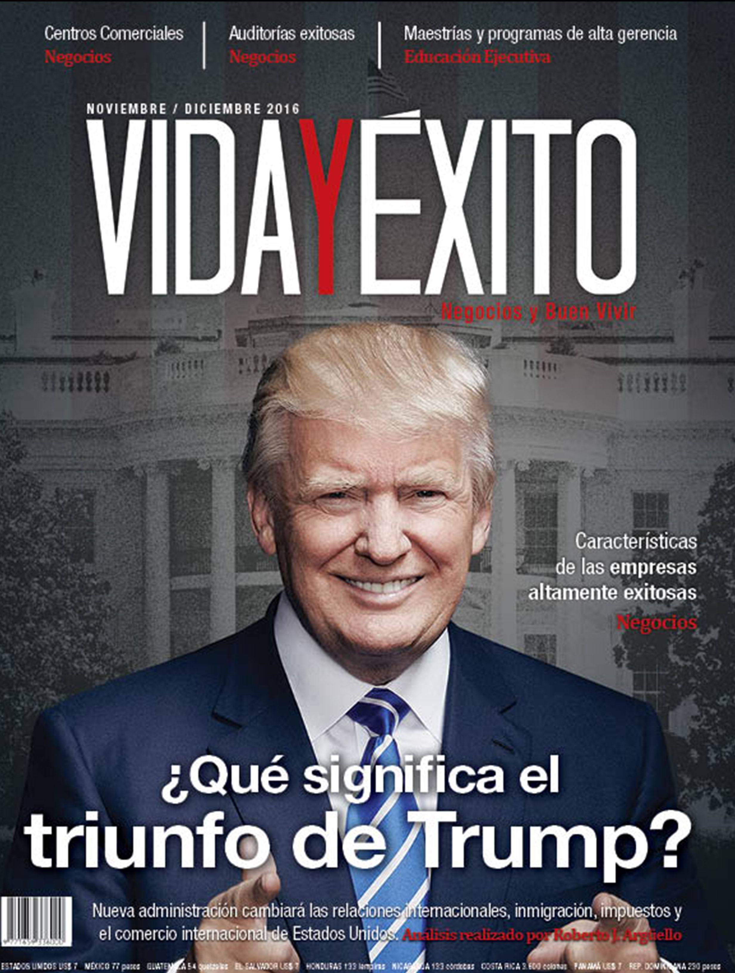 antociano en la revista Vida y Éxito